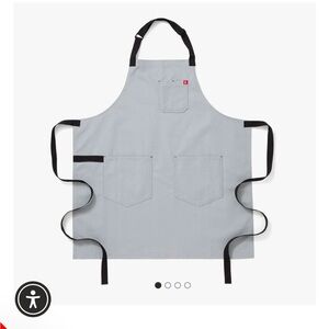 Hedley and Bennett Classic Gray Apron with Black Straps